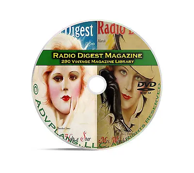 Radio Digest Magazine 290 Classic Old Time Radio OTR Magazine Series DVD B92 • £7.59