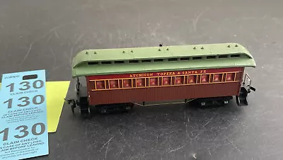 $12 • Buy HO Scale Passenger Car Atchison Topeka & Santa Fe Mantua Tyco Old Coach