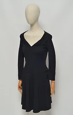 Yves Saint Laurent YSL Vintage 2008 Women's Black Dress Size 38 Made In Italy • $140