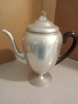 Vintage Aluminum Mirror 9 Cup Coffee Pot. Mirro Stovetop Coffee Pot. Flat Base • $65