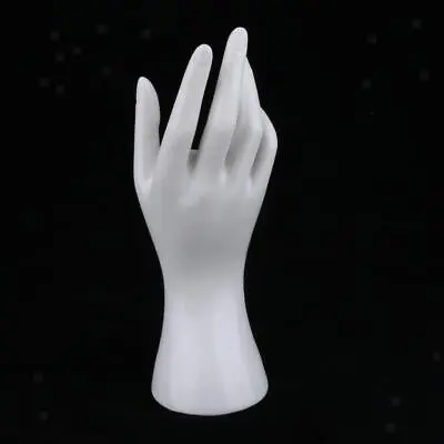 Female Mannequin Hand Jewelry Bracelet Rings Gloves Display Stand Rack White • £7.64