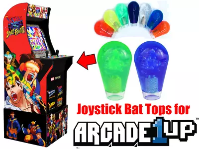$11.95 • Buy Arcade1up X-Men Vs. Street Fighter - Translucent Joystick Bat Tops (Green/Blue)