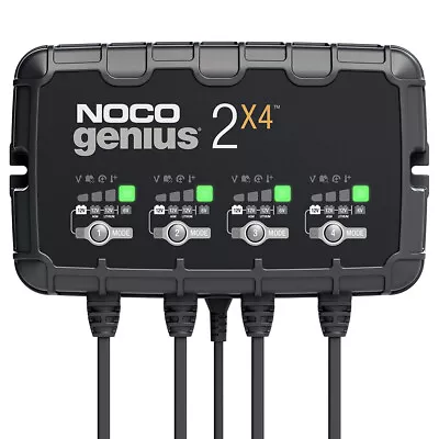 NOCO GENIUS 2X4  6V/12V 4-Bank 8-Amp Smart Charger • $199.95