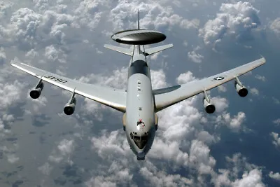 US Air Force Boeing E-3 Sentry AWACS Glossy Photograph 8  X 12  • $9.50