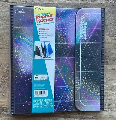 $19.99 • Buy Trapper Keeper 80s Retro Collection Glitter Galaxy 1in Binder NWT