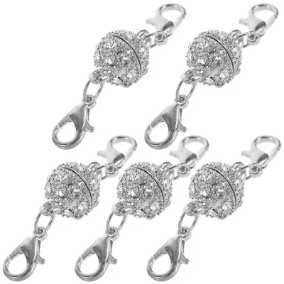  5pcs Magnetic Bracelet Clasps DIY Necklace Magnetic Clasp Converter Bracelet • £5.48