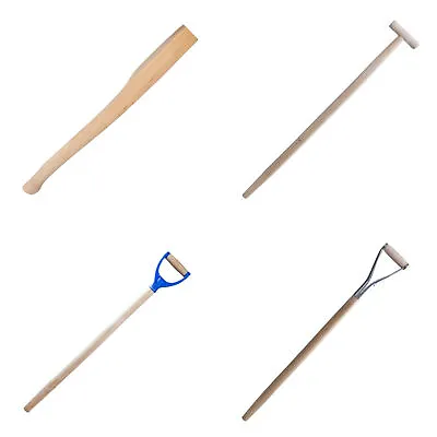 Hard Wood Shovel Fork Spade Shaft Handle Replacement Spare Tapered T Or D • £9.99