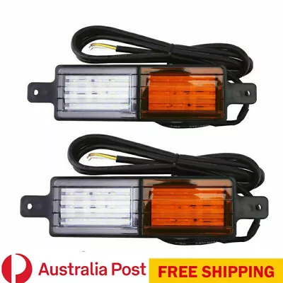 2X 30 LED Bullbar Indicator Lights Front Park DRL Amber For ARB TJM Marker Lamp • $34.75