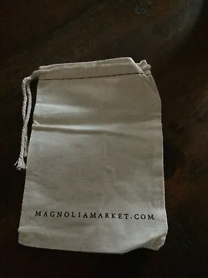 Muslin Magnolia Market Gift Bag Drawstring 5 X 7  NEW • $8.98