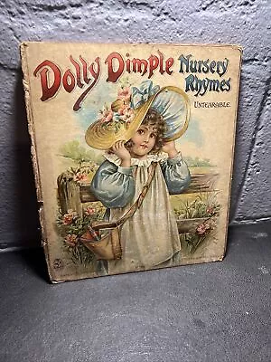 Vintage Dolly Dimple Nursery Rhymes Untearable Book • $10