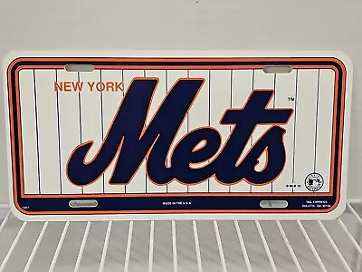 VTG New York Mets Vehicle Tag License Plate MLB 1992 NOS Made In USA • $12.99