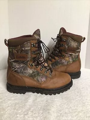 Cabela's Iron Ridge Leather GORE-TEX Insulated Hunting Boots - Mens 10.5 Camo • $49.95