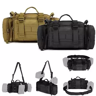 Men Military Tactical Waist Bag Molle Crossbody Shoulder Bag Fanny Pack Handbag • £13.99