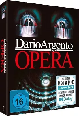 OPERA Dario Argento /German  Ltd Edition / 5 Disc NEW RB - 2x 4K UHD + 3x BD • £89.95