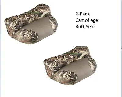 $129.88 • Buy 2-Pack Boat  Butt Seat Camo Casting Comfort PADDED VINYL Free Shipping