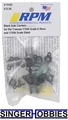 RPM RPM73162 Traxxas 1/16 E-Revo Axle Carriers (Black) NEW IN PACKAGE HH • $13.49