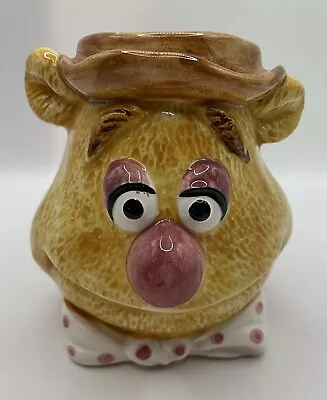 Muppets Fozzie Bear Ceramic 8 Oz Mug Sigma Tastesetter 3 3/4” Ht. 2 2/8” Día. • $10.50
