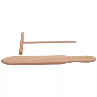 Crepe Spreader And Spatula Handmade Wooden Pancake Making Kit Wooden Utensils • £3.89