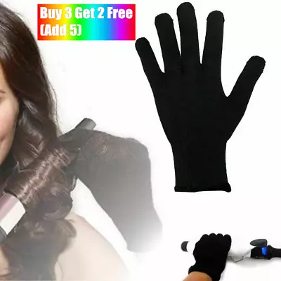 1 Pair Heat Resistant Gloves Curling Protective Heat Proof For Hair Straightener • £3.37