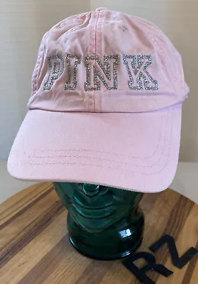 Victoria's Secret  Pink  Bling Hat Strapback Adjustable Very Good Condition   Q • $8.79