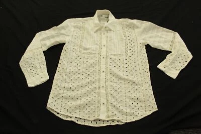 $29.99 • Buy Zara Women's Embroidered Cotton Eyelet Button Up Shirt CM5 White Small NWT