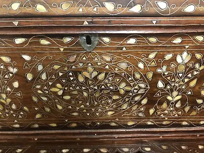 Beautiful 1900s Middle Eastern Mother Of Pearl Vanity Chest Antique • $2999