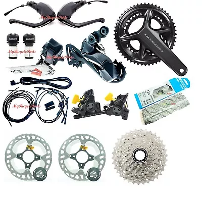 Shimano TT Di2 ST-R9180+FD-RD-R8150 2x12 Spd Disc Brake Group Kit W/Wires READ • $3279.99