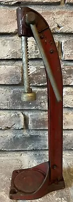 Vintage 16” Cast Iron Made In The USA Red Bottle Capper • $25