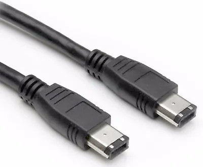 £3.95 • Buy 3m Firewire 6 Pin To 6 Pin Lead Cable Wire IEEE1394 6-6 DV 3 Metre Fire Wire New
