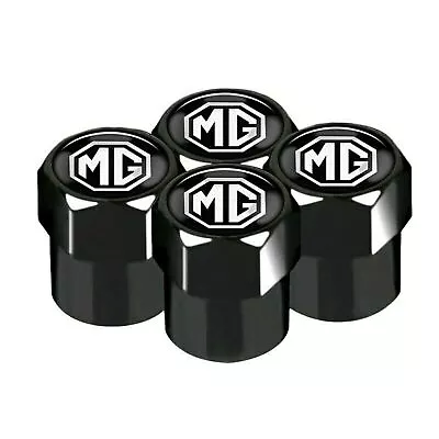 Black MG Wheel Valve Dust Caps. MG3 MG5 MG-ZS MG-HS MGB Spitfire Midget Etc • $7.20