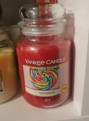 Large Yankee Candle New Tutti Frutti Returning Favourite Limited Edition 623g • £15.99