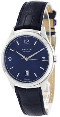 New Montblanc Heritage Chronometrie Automatic 40mm Blue Dial Men's Watch 116481 • $1500