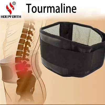 Lumbar Support Belt Adjustable Tourmaline Self-heating Magnetic Therapy Brace • $9.99