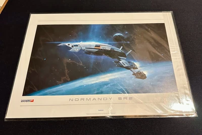 $200 • Buy Normandy SR2 (12 X16 ) Mass Effect 2 (ME2) Lithograph -- BRAND NEW