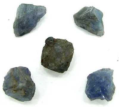 50.00 Ct Natural Raw Tanzanite Gemstone Rough Crystal Specimen 5 Pcs Lot - ZR34 • £11.28