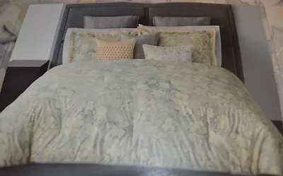 Simply  Vera Vera Wang- Floral Etching 3 Piece Queen Comforter Set.  • $69