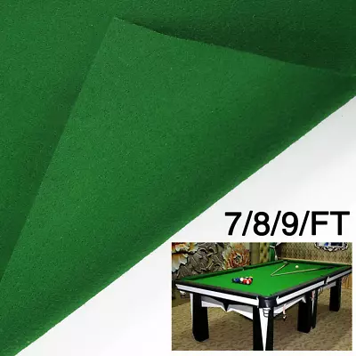 7/8/9ft Worsted Fast Pool Table Cloth Table - Fast Billiard Felt PRE-CUT RAILS • $30.88