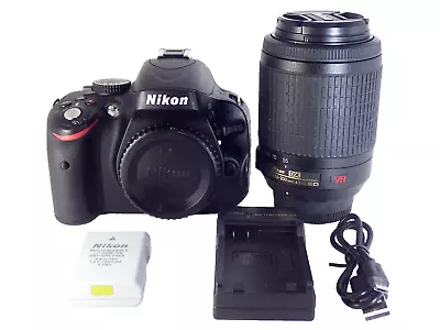 [3249s/c Only] Nikon D5100 16.2MP Digital SLR Camera + AF-S 55-200mm Lens JAPAN • $474.10