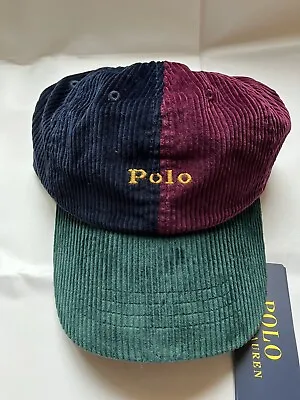 Ralph Lauren Classic Sports Cap-corduroy 3 Colour One Size-new With Tag • £39.99