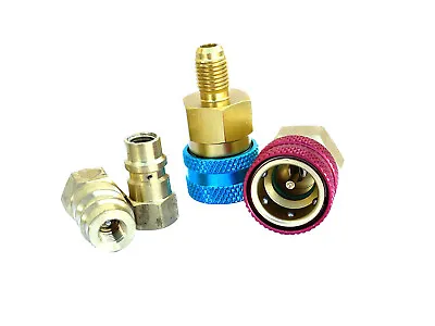 Quick Coupler R134a To R1234yf Adapter Conversion Kit AC Charging Evacuation Tes • $16.99