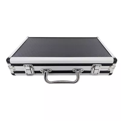 Small Black Hard Travel Flight Carry Case - IPad Notebook Kindle Laptop • £20.36