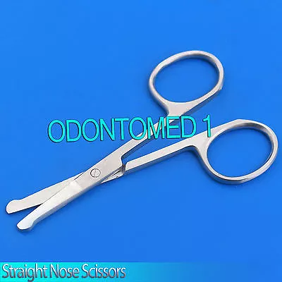 4.5  Scissors Straight Mustache Nose Hair W/ Safety Tips • $7.05