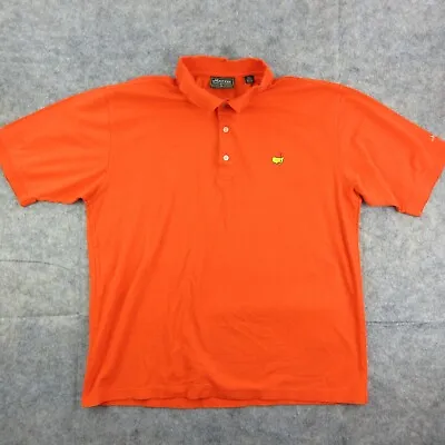 Augusta Masters Collection Golf Polo Shirt Men's Size XL 60s Two Ply Orange * • $22.88