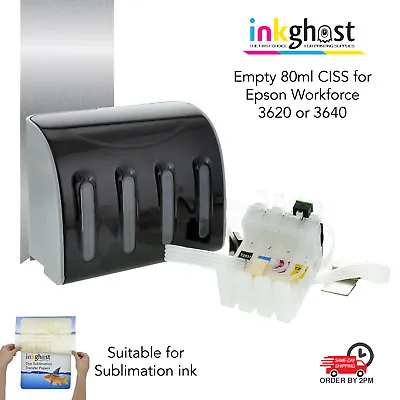 Empty CISS Inkghost Compatible With Epson Workforce WF3620 WF3640 Sublimation • $75