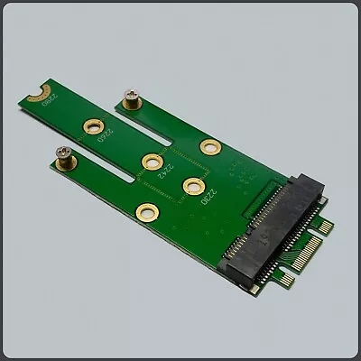 NGFF M.2 B + M Key To MSATA Mini PCI-E SATA 3.0 SSD Male Adapter Converter Card • £6.99