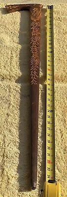 Zakopane Cane Hiking Walking Stick Polish Folk Art Wooden 38  • $34.95