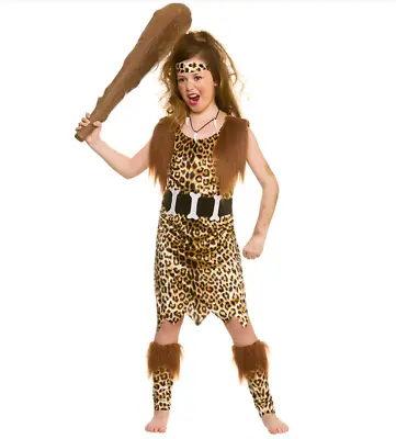 £14.99 • Buy NEW Stone Age Cave Girl Horrible Histories World Of Book Fancy Dress Costume 