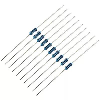 10 Pack - 1/4 Watt Metal Film Resistors 1K Ohm SHIPS FROM USA • $6.59