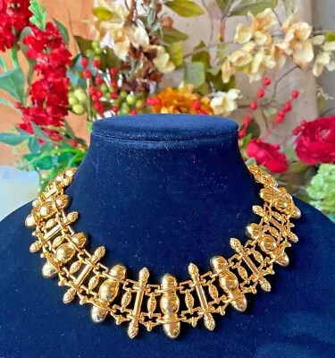 Amazing Vintage Fendi Ornate Collar Necklace • $1389