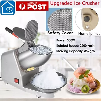 Upgraded Electric Ice Crusher Shaver Snow Cone Maker Commercial Machine 2200R/m • $60.49